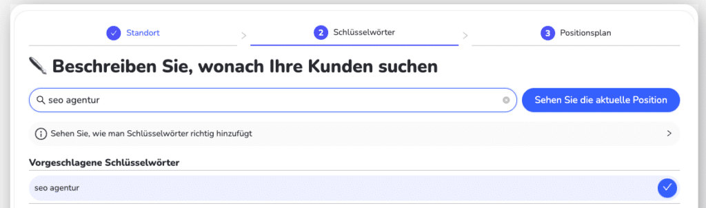 Beschreibe dein Keyword - SEO Agentur